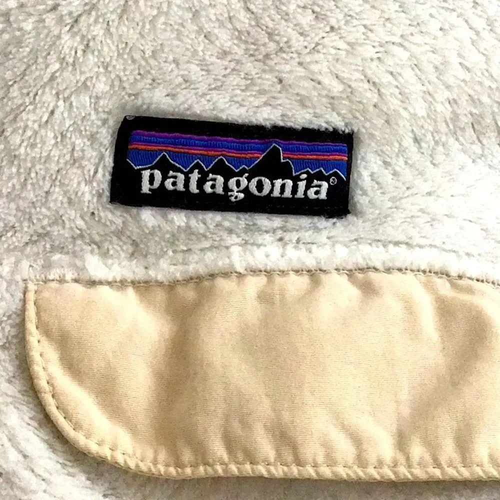 Patagonia RE-TOOL White Cream Quarter Snap Fleece Polartec Performance Pullover - Picture 13 of 16